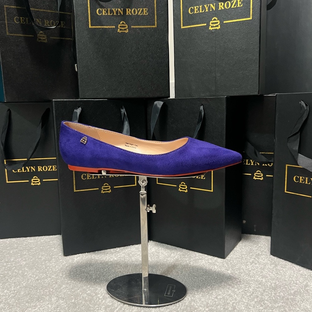 New CELYN ROZE purple flats.